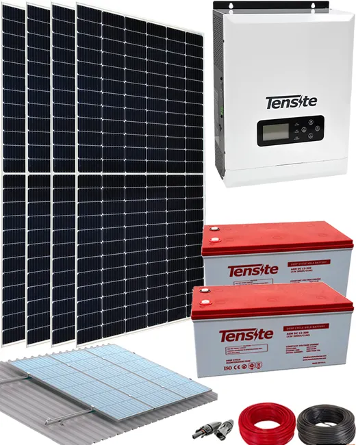 Sistema tradicional de paneles solares